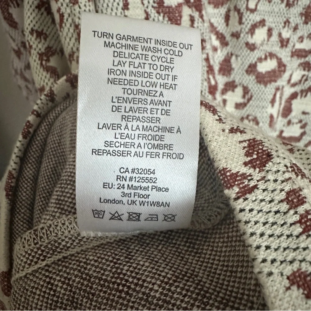 Anthropologie Dolan Neutral‎ Leopard Print Knit Dress Sz 1X - Picture 11 of 12